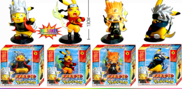 Pack figurine Pikachu version Naruto